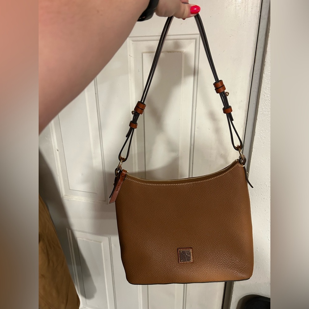 Dooney & Bourke Pebble Hobo Bag in Tan/Camel